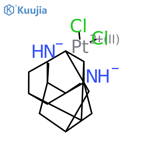 rac-cis-1,2-Diaminodiamantane-platinum dichloride structure