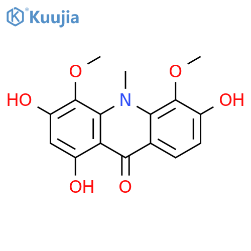 9(10H)-Acridinone, 1,3,6-trihydroxy-4,5-dimethoxy-10-methyl- structure