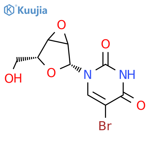 2,4(1H,3H)-Pyrimidinedione,1-(2,3-anhydro-b-D-lyxofuranosyl)-5-bromo- structure