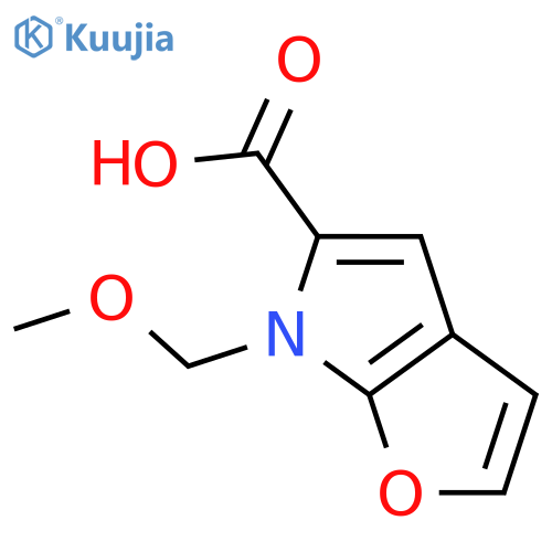 6-(methoxymethyl)-6H-Furo[2,3-b]pyrrole-5-carboxylic acid structure