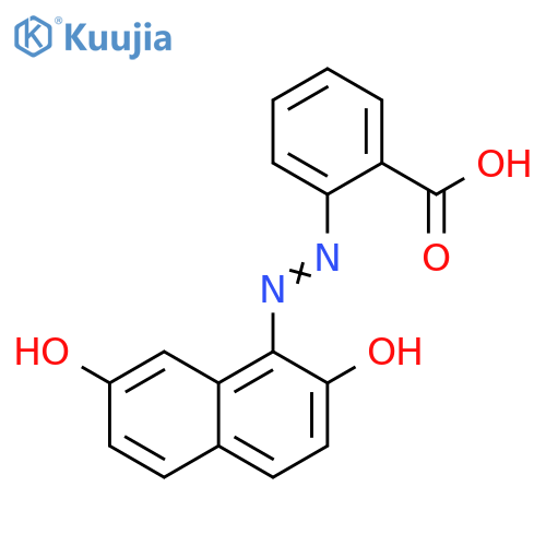 Benzoic acid, 2-[(2,7-dihydroxy-1-naphthalenyl)azo]- structure