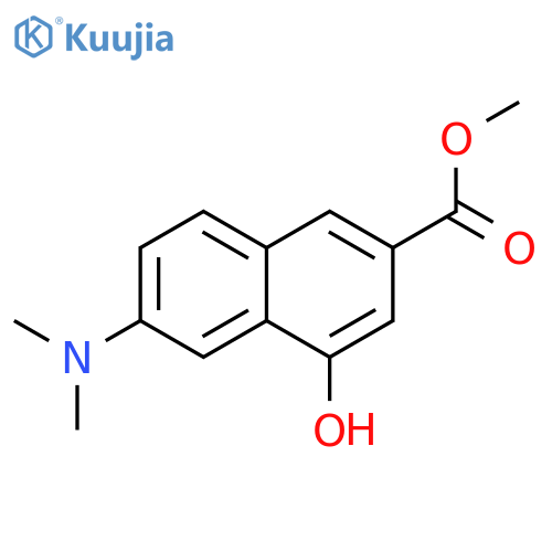 Methyl 6-(dimethylamino)-4-hydroxy-2-naphthoate structure
