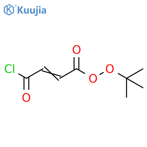 2-Buteneperoxoic acid, 4-chloro-4-oxo-, 1,1-dimethylethyl ester structure