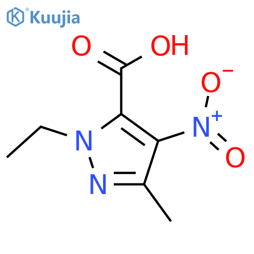 1-ethyl-3-methyl-4-nitro-1h-pyrazole-5-carboxylic acid structure