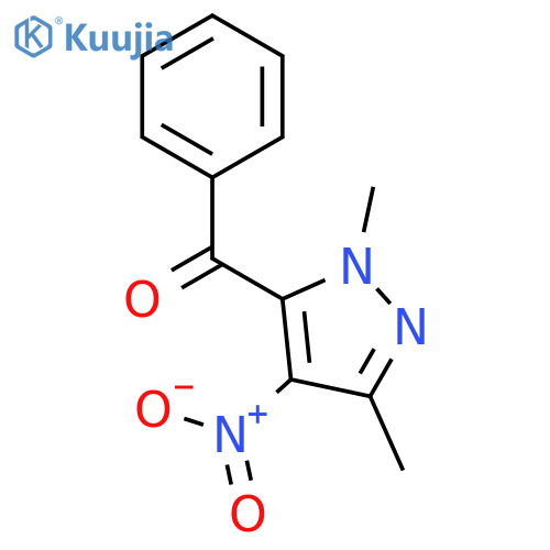 ketone, 1,3-dimethyl-4-nitro-pyrazol-5-yl phenyl, structure
