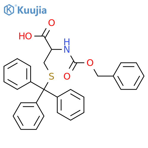 L-Cysteine,N-[(phenylmethoxy)carbonyl]-S-(triphenylmethyl)- structure
