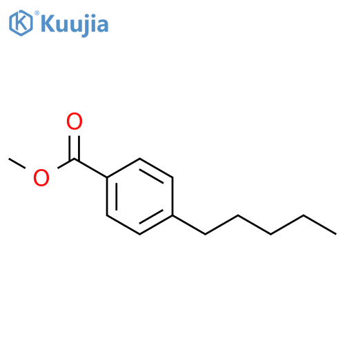 Benzoic acid,4-pentyl-, methyl ester structure