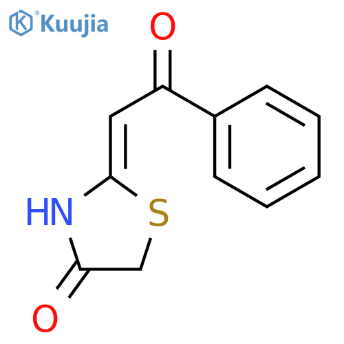 4-Thiazolidinone, 2-(2-oxo-2-phenylethylidene)-, (2E)- structure