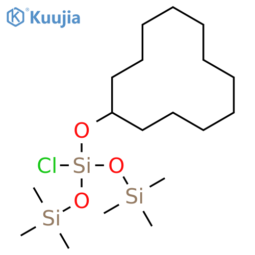 Chloro-cyclododecyloxy-bis(trimethylsilyloxy)silane structure