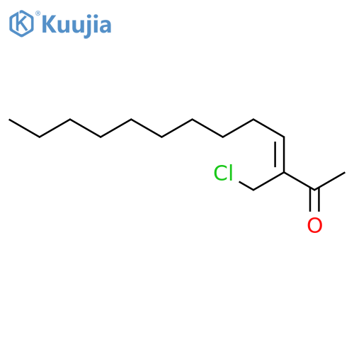 3-Tridecen-2-one, 3-(chloromethyl)-, (3Z)- structure
