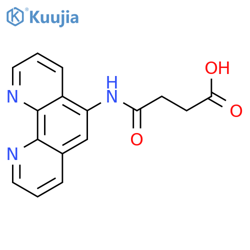 Butanoic acid, 4-oxo-4-(1,10-phenanthrolin-5-ylamino)- structure