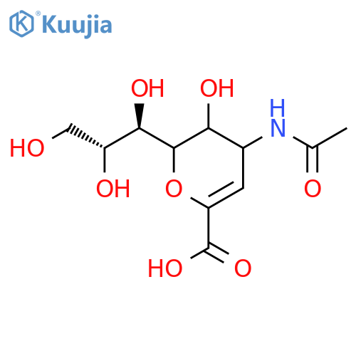 4-Acetylamino-2,6-anhydro-3,4-dideoxy-D-glycero-D-galacto-non-2-enoic Acid structure