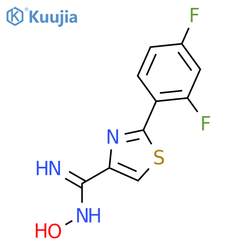 4-Thiazolecarboximidamide,2-(2,4-difluorophenyl)-N-hydroxy- structure