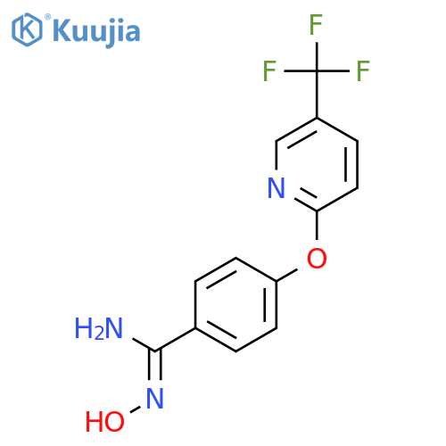 (Z)-N'-hydroxy-4-{5-(trifluoromethyl)pyridin-2-yloxy}benzene-1-carboximidamide structure