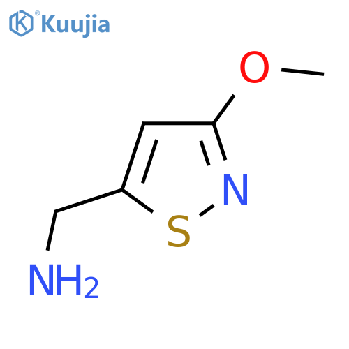 (3-Methoxy-1,2-thiazol-5-yl)methanamine structure