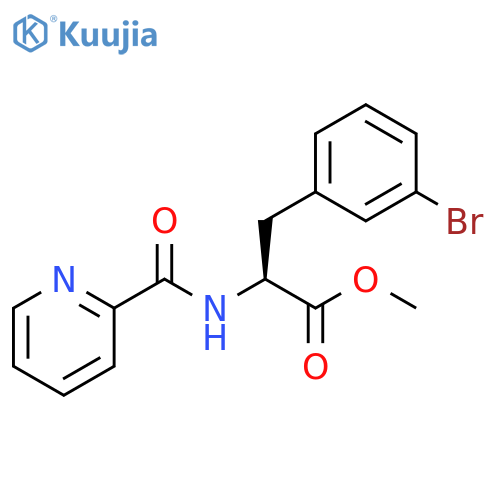 3-Bromo-N-(2-pyridinylcarbonyl)phenylalanine methyl ester structure