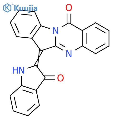 Indolo[2,1-b]quinazolin-12(6H)-one,6-(1,3-dihydro-3-oxo-2H-indol-2-ylidene)- structure