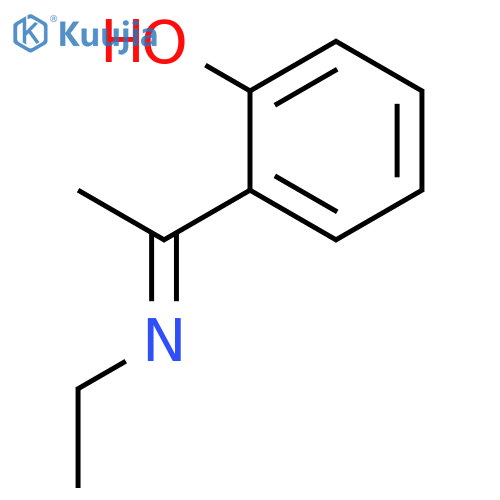 PHENOL, 2-[1-(ETHYLIMINO)ETHYL]- structure