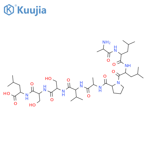 L-Leucine, L-alanyl-L-leucyl-L-leucyl-L-prolyl-L-alanyl-L-valyl-L-seryl-L-seryl- structure