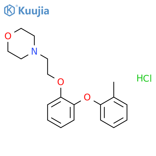 Morpholine,4-[2-[2-(2-methylphenoxy)phenoxy]ethyl]-, hydrochloride (1:1) structure
