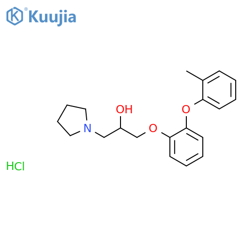 1-Pyrrolidineethanol, a-[[2-(2-methylphenoxy)phenoxy]methyl]-,hydrochloride (1:1) structure