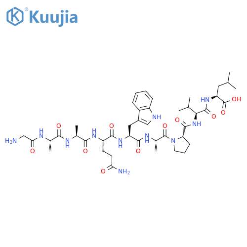 L-Leucine,glycyl-L-alanyl-L-alanyl-L-glutaminyl-L-tryptophyl-L-alanyl-L-prolyl-L-valyl- structure