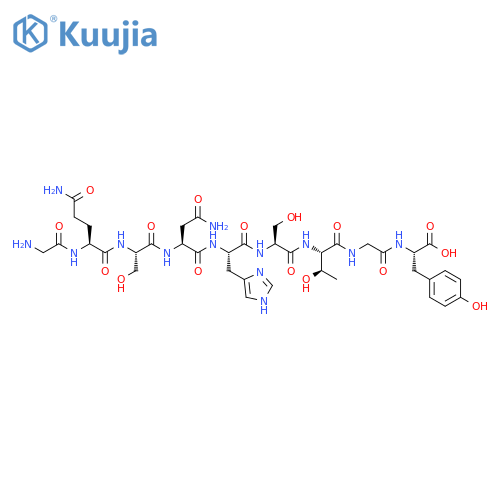 L-Tyrosine,glycyl-L-glutaminyl-L-seryl-L-asparaginyl-L-histidyl-L-seryl-L-threonylglycyl- structure