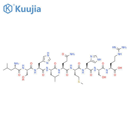 L-Arginine,L-leucyl-L-seryl-L-histidyl-L-leucyl-L-glutaminyl-L-methionyl-L-histidyl-L-seryl- structure