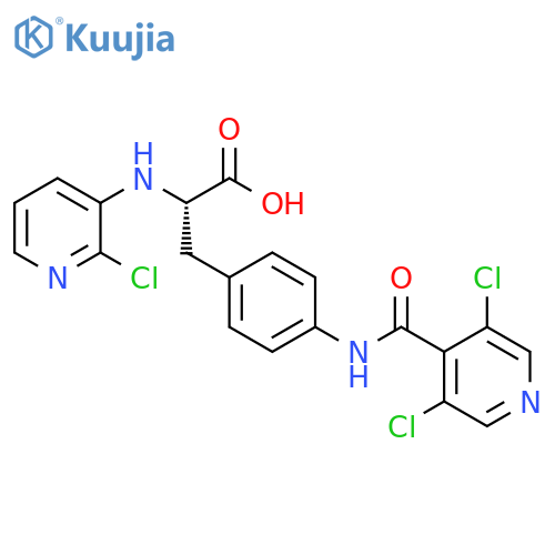 Phenylalanine,N-(2-chloro-3-pyridinyl)-4-[[(3,5-dichloro-4-pyridinyl)carbonyl]amino]- structure