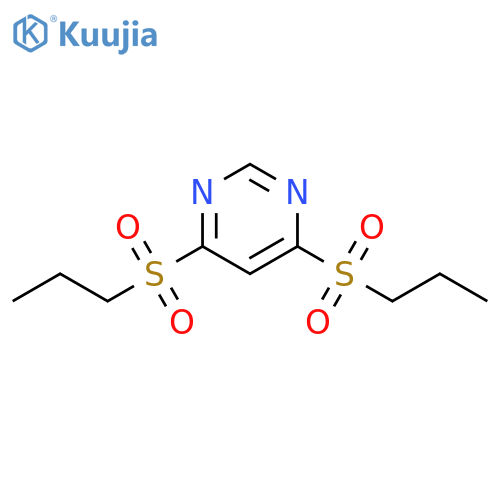 Pyrimidine, 4,6-bis(propylsulfonyl)- structure