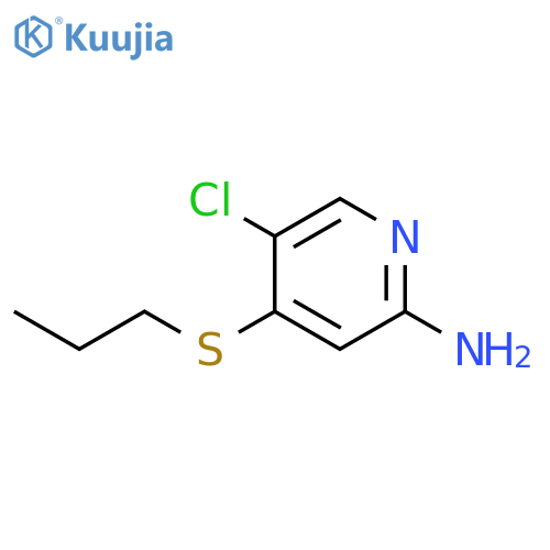 2-Pyridinamine, 5-chloro-4-(propylthio)- structure