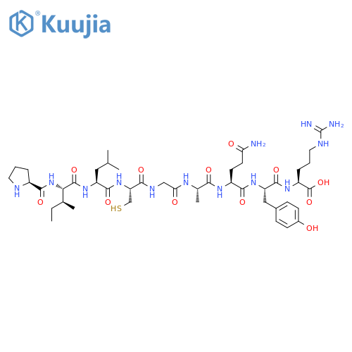 L-Arginine,L-prolyl-L-isoleucyl-L-leucyl-L-cysteinylglycyl-L-alanyl-L-glutaminyl-L-tyrosyl- structure