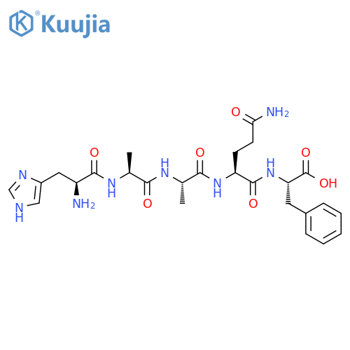 L-Phenylalanine, L-histidyl-L-alanyl-L-alanyl-L-glutaminyl- structure