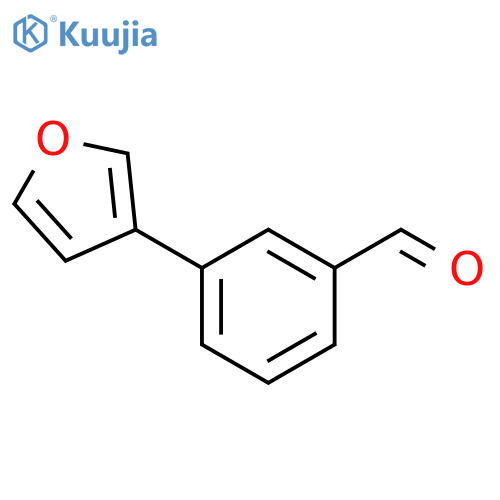 3-(furan-3-yl)benzaldehyde structure