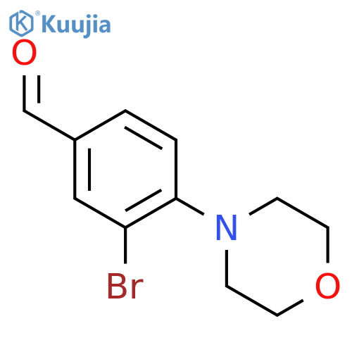 3-Bromo-4-morpholinobenzaldehyde structure