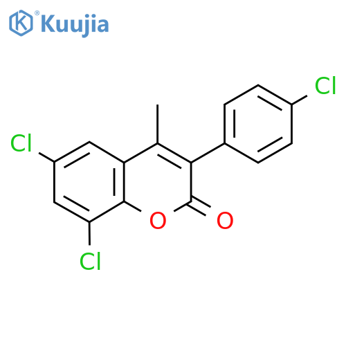 3(4’-Chlorophenyl)-6,8-dichloro-4-methylcoumarin structure