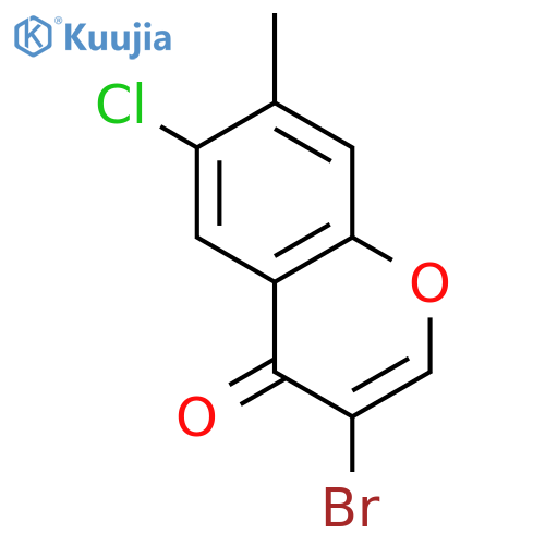 3-Bromo-6-chloro-7-methylchromone structure