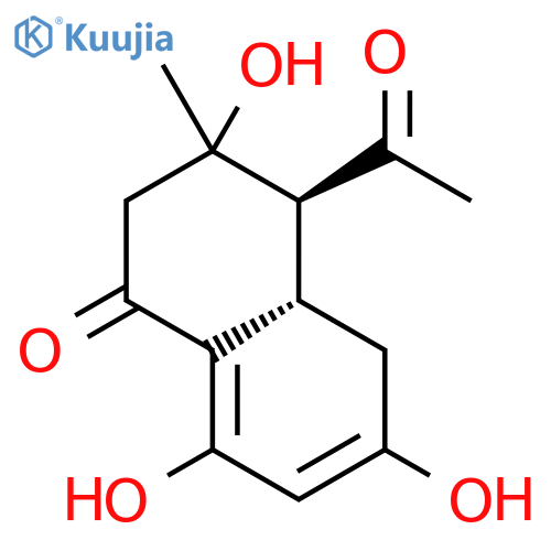 4-(cis)-Acetyl-3,6,8-trihydroxy-3-methyldihydronaphthalenone structure
