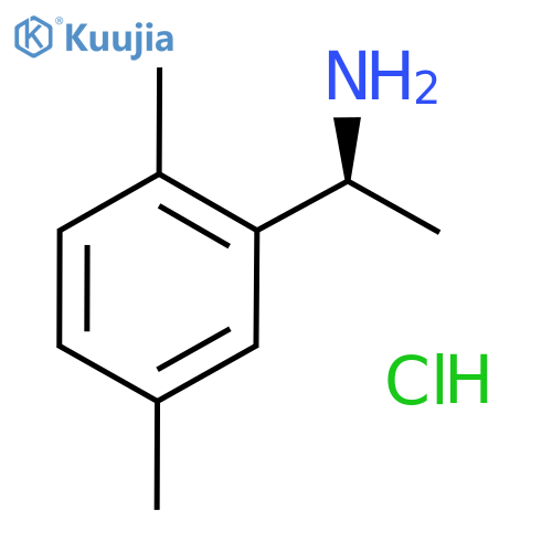 (1S)-1-(2,5-dimethylphenyl)ethan-1-amine hydrochloride structure
