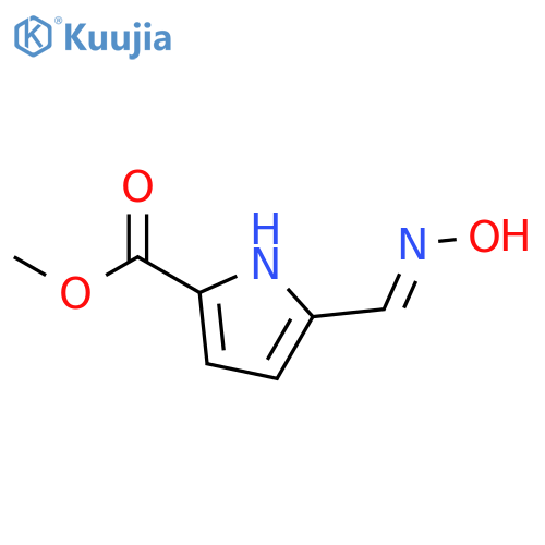 Methyl 5-((hydroxyimino)methyl)-1H-pyrrole-2-carboxylate structure