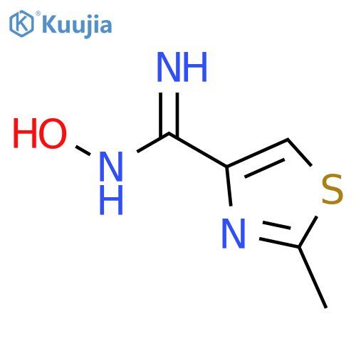 N-hydroxy-2-methyl-1,3-thiazole-4-carboximidamide structure