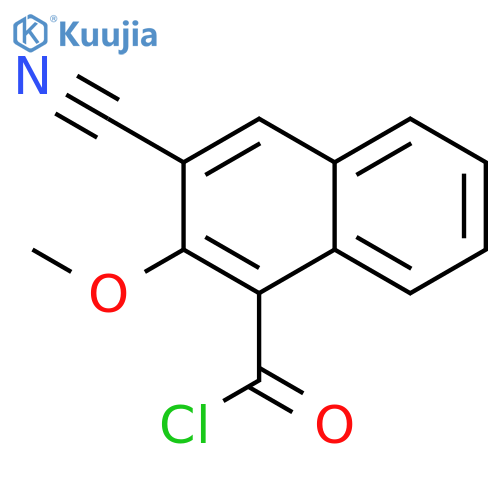 1-Naphthalenecarbonyl chloride, 3-cyano-2-methoxy- structure