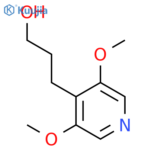 3-(3,5-dimethoxypyridin-4-yl)propan-1-ol structure