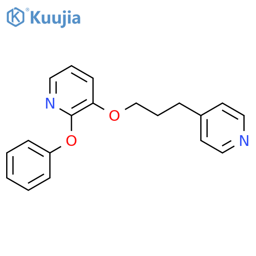 Pyridine, 2-phenoxy-3-[3-(4-pyridinyl)propoxy]- structure