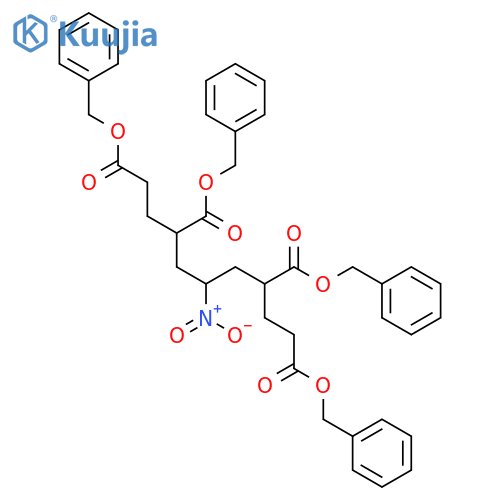 1,3,7,9-Nonanetetracarboxylic acid, 5-nitro-, tetrakis(phenylmethyl)ester structure
