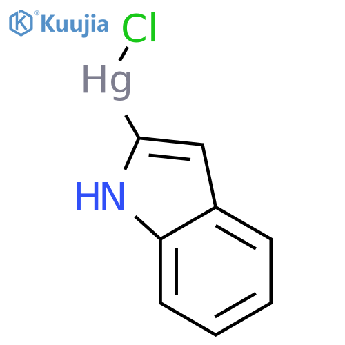 Mercury, chloro-1H-indol-2-yl- structure