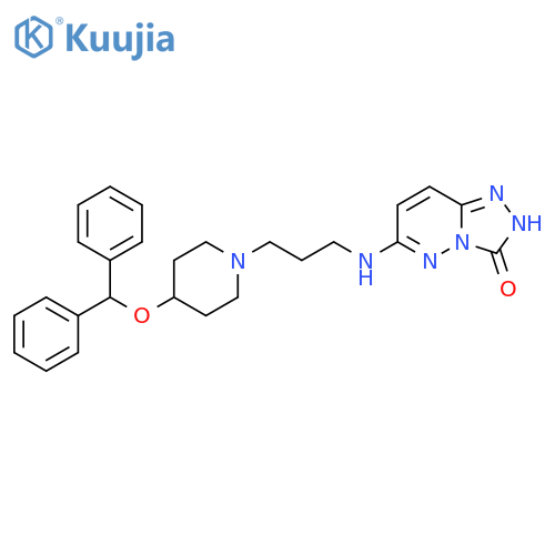 1,2,4-Triazolo[4,3-b]pyridazin-3(2H)-one,6-[[3-[4-(diphenylmethoxy)-1-piperidinyl]propyl]amino]- structure