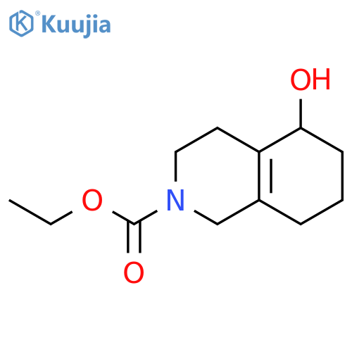 2(1H)-Isoquinolinecarboxylic acid, 3,4,5,6,7,8-hexahydro-5-hydroxy-,ethyl ester structure