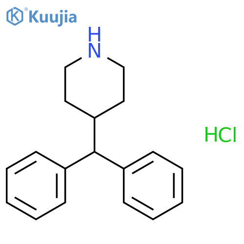 Piperidine, 4-(diphenylmethyl)-, hydrochloride structure