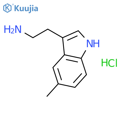 1H-Indole-3-ethanamine, 5-methyl-, hydrochloride structure